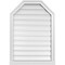 Ekena Millwork Octagonal Top Surface Mount PVC Gable Vent w/ 2"W x 2"P Brickmould Sill Frame, 24"W x 34"H GVPOT24X3403SF - alternate 1